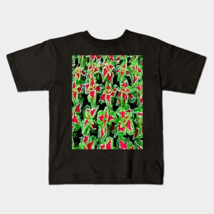 coleus leaves pattern Kids T-Shirt